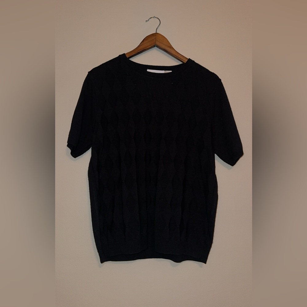 Alfred Dunner medium black detailed vintage sweater